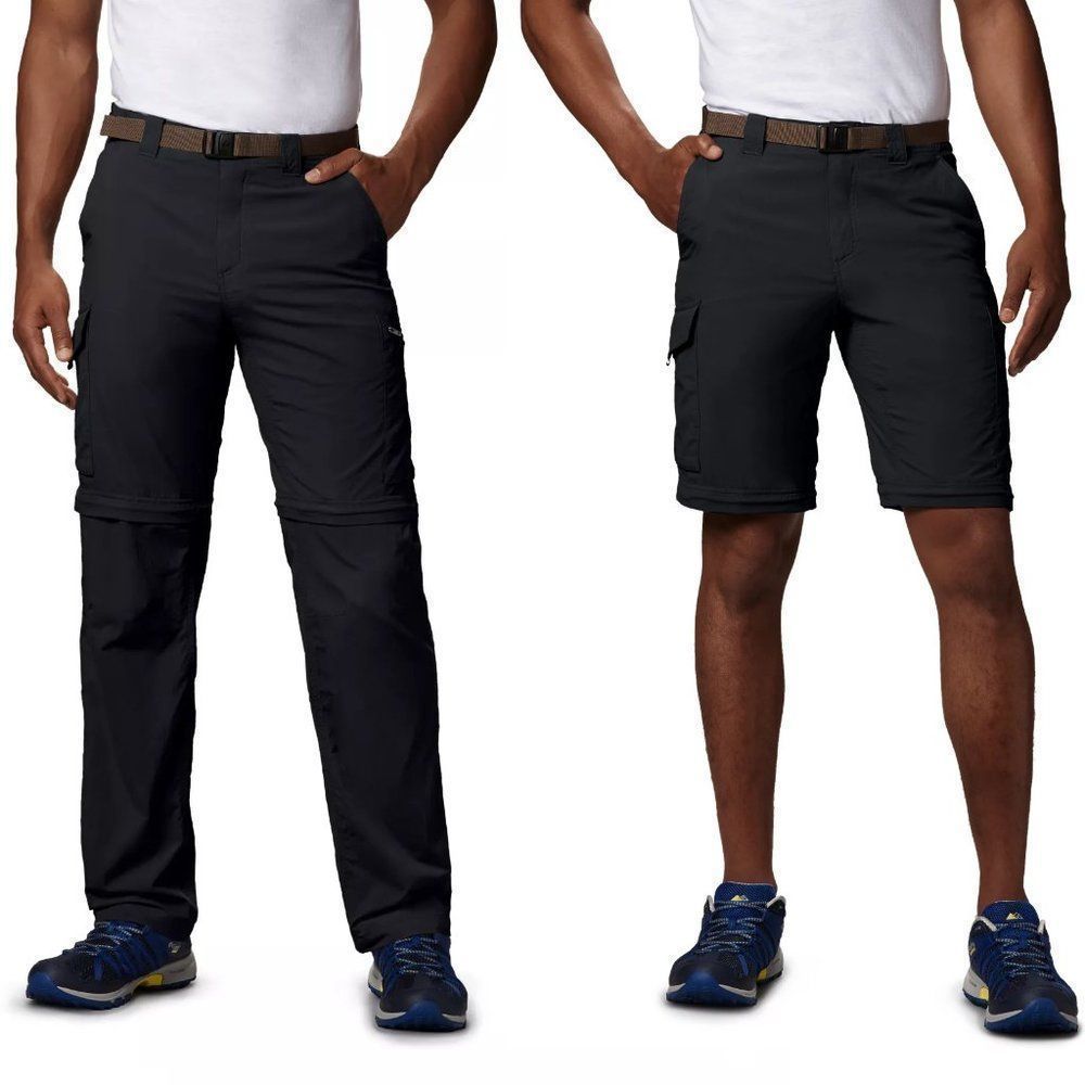 40W 30L Columbia Silver Ridge Convertible Pants Black
